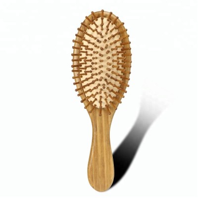 Hair Cushion Wood Tooth Square Wooden Paddle Brush